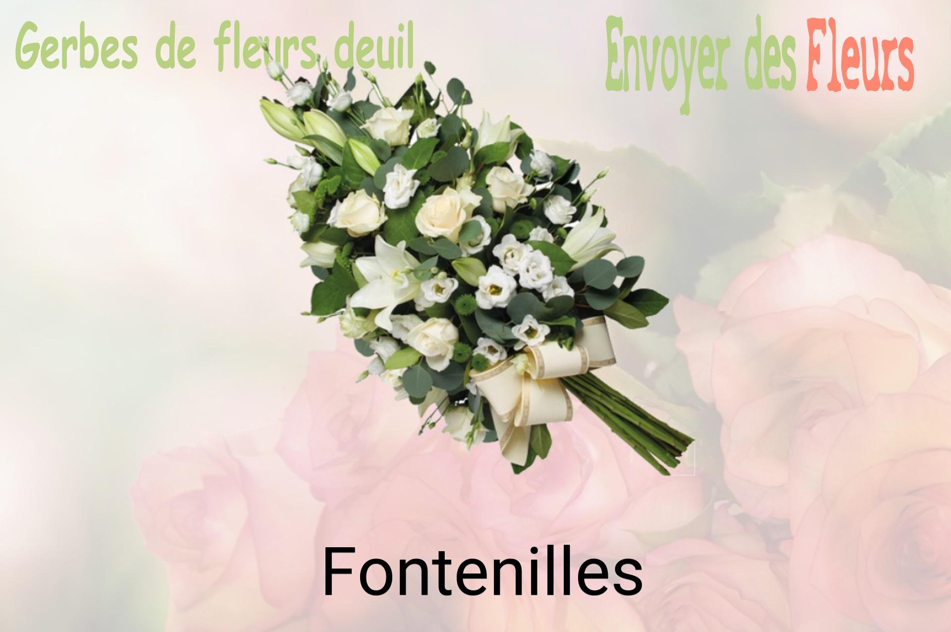 Gerbe de fleurs de deuil livrée à Fontenilles